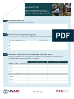 Nutritional Impact Assessment Tool (Worksheet)
