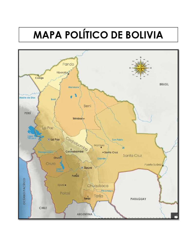 Mapa Político de Bolivia | PDF