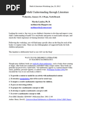 library parent workshop handout