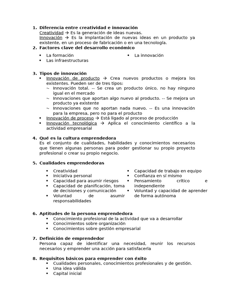 Claves para Emprender con Éxito | PDF | Iniciativa empresarial | Innovación