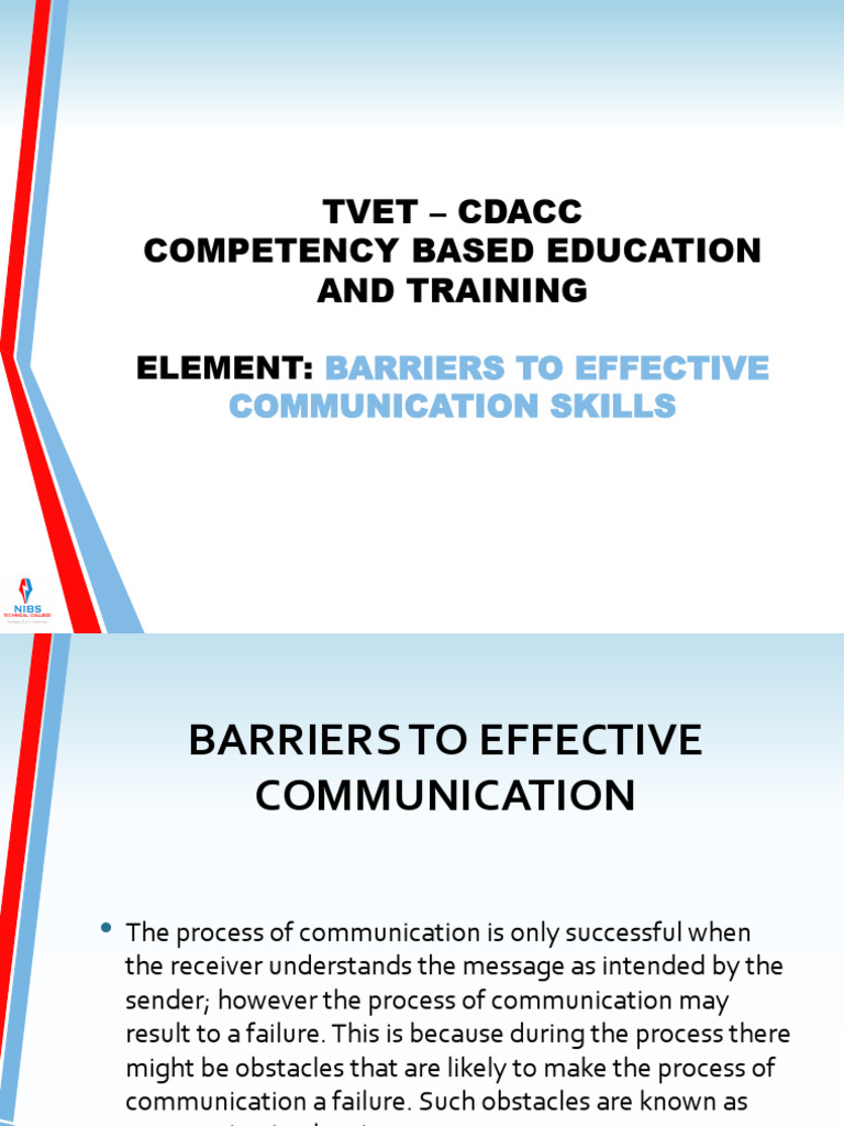 Barriers to Effective Communication | PDF | Communication | Jargon