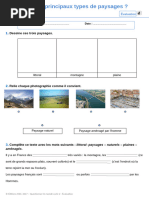 Évaluation des paysages CE1 | PDF