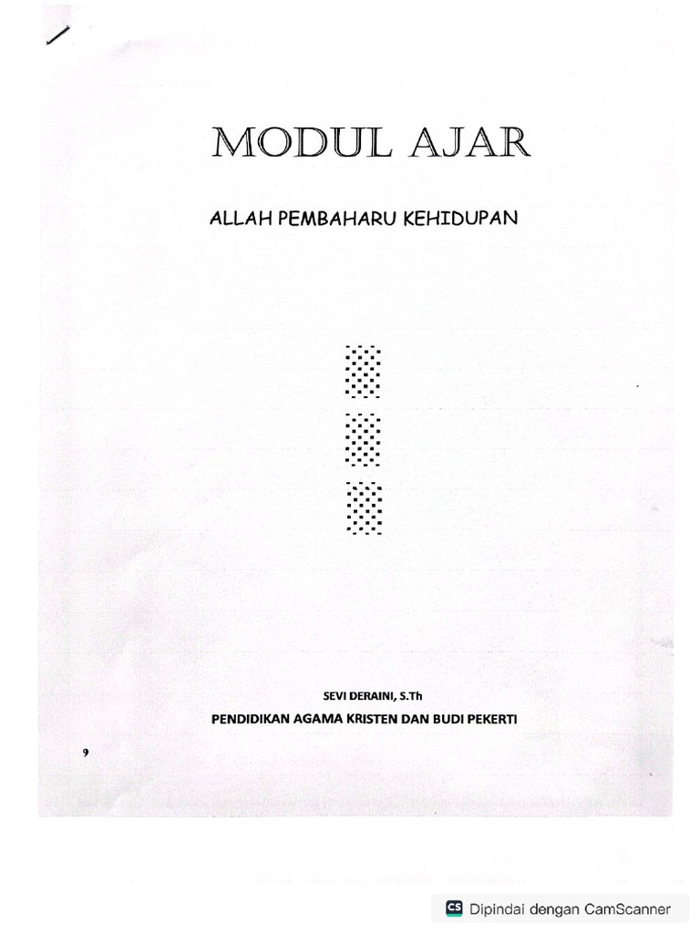 Modul kelas X PAK September | PDF