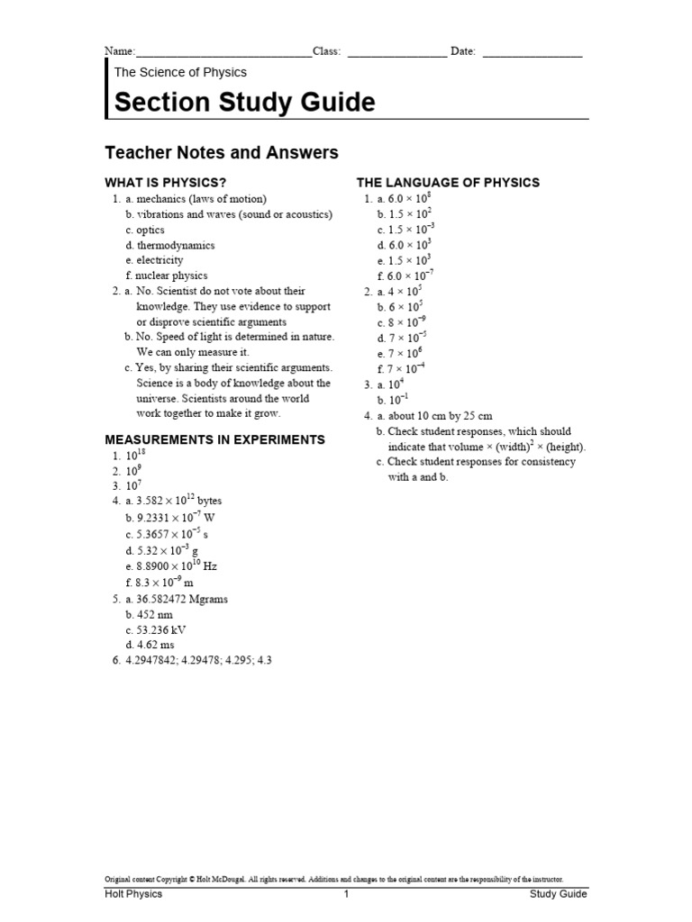 hssp0100t Secstudygd | PDF | Physics | Kilogram