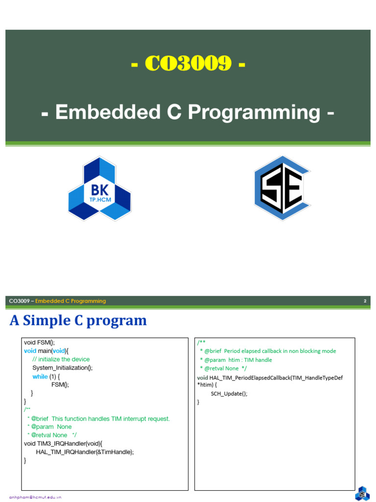 STM32 Embedded C Programming Guide | PDF | Computer Engineering | Computing