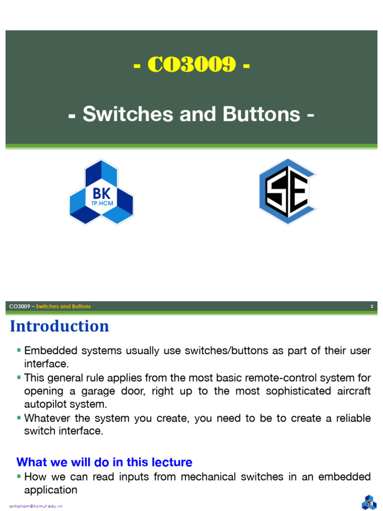 2.3 Switches and Buttons | PDF | Switch | Resistor
