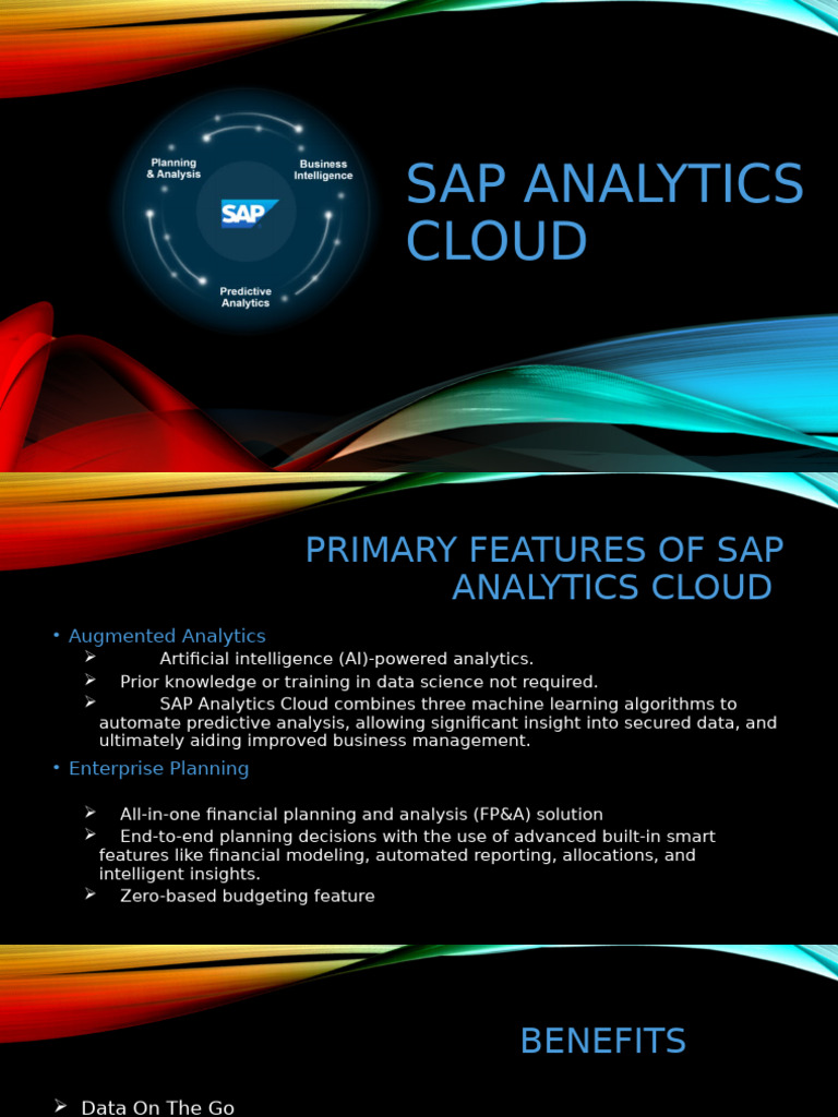Key Features of SAP Analytics Cloud | PDF