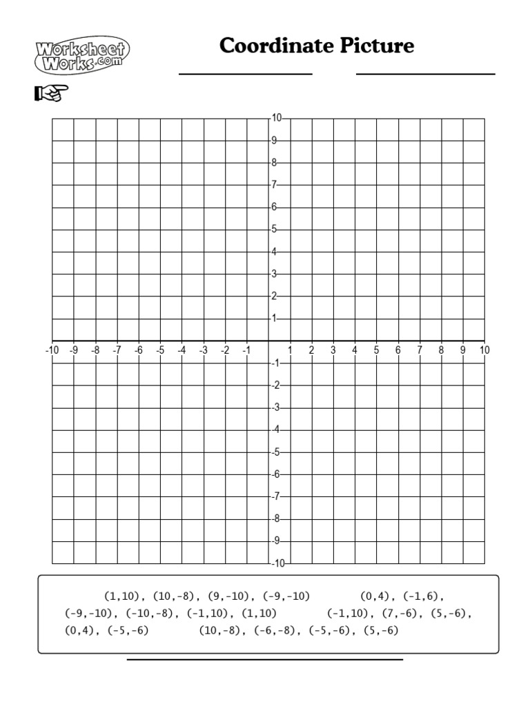 WorksheetWorks Coordinate Picture 2 PDF