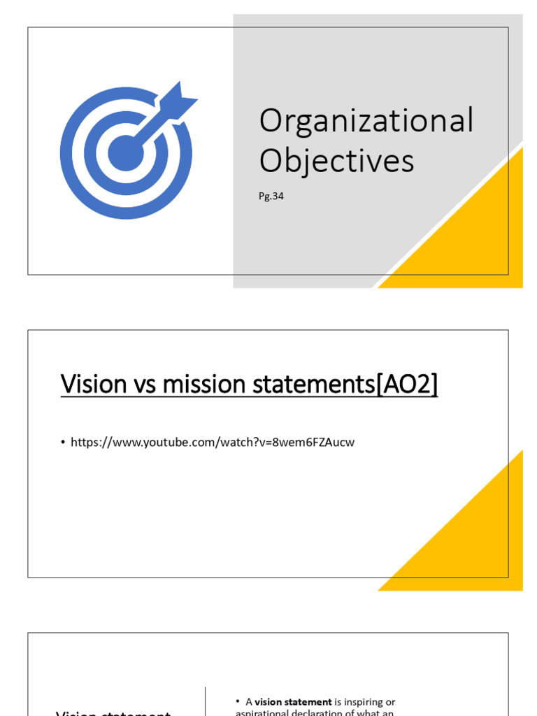 Vision, Mission, and Business Objectives | PDF | Corporate Social ...