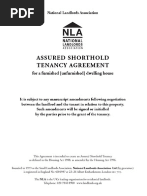 Assured Shorthold Tenancy Agreement