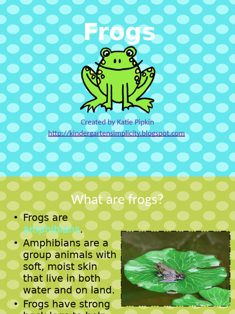 FrogLifeCyclePowerPoint 1 | PDF