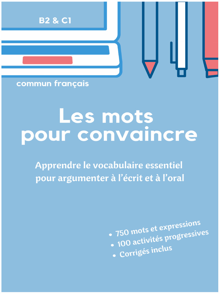 Vocabulaire pour convaincre en français | PDF | Lexique | Langue française