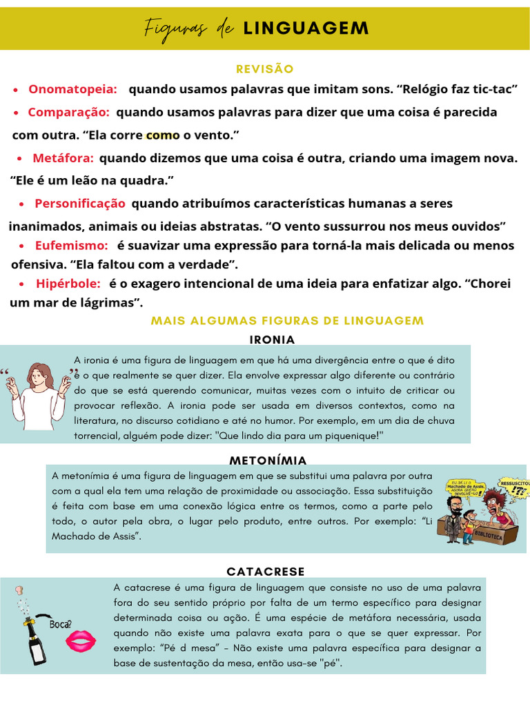 Figuras de Linguagem Explicadas | PDF | Ficção Geral