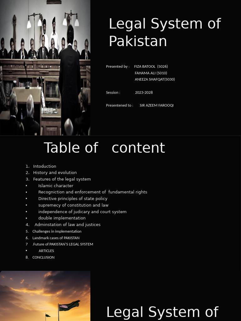 Overview of Pakistan's Legal System | PDF | Sharia | Judiciaries