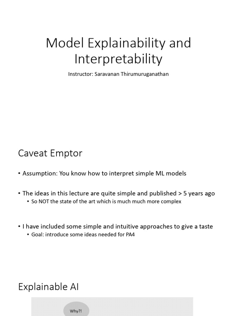 Understanding Model Explainability in AI | PDF | Artificial ...