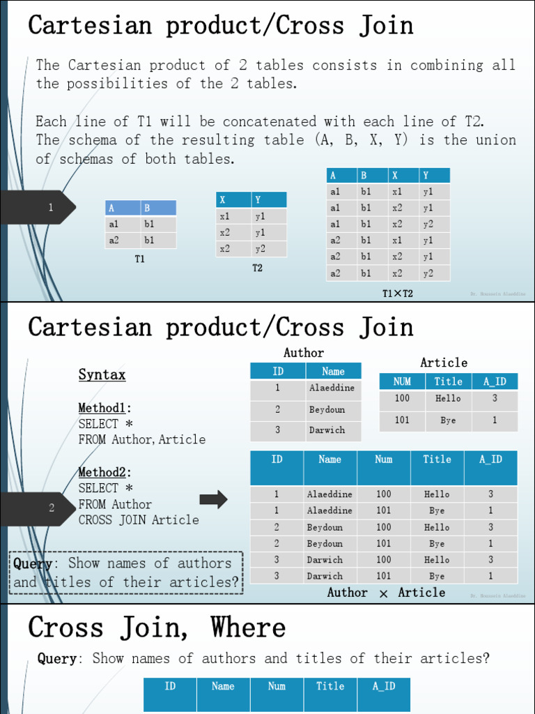 Understanding Cartesian Product in SQL | PDF | Databases | Data Management