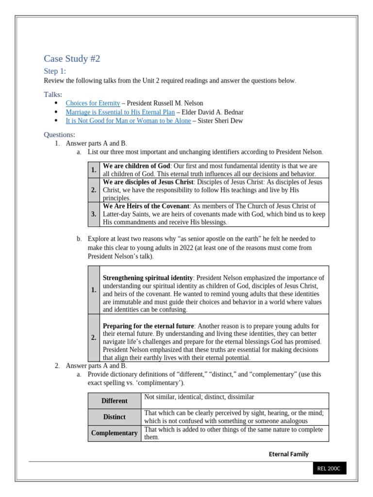 Rel200c - Document - Casestudy2 Hermann KPADONOU | PDF | God | Marriage