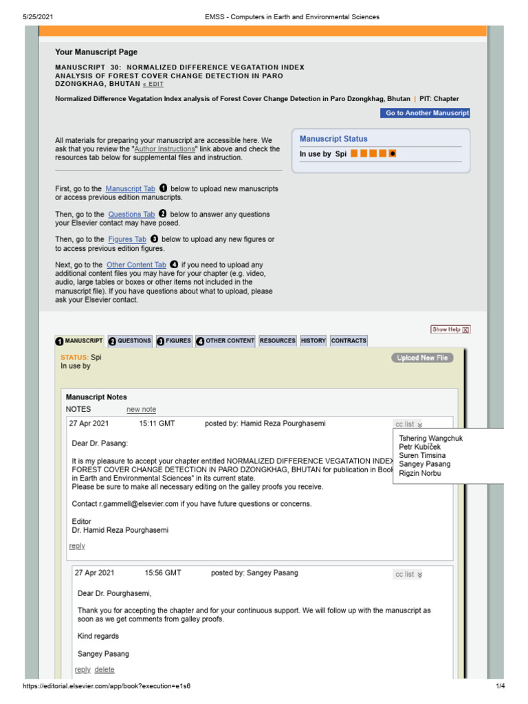 EMSS - Computers in Earth and Environmental Sciences - Acceptance ...