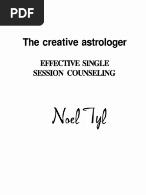 The Creative Astrologer Effective Single Session Counseling