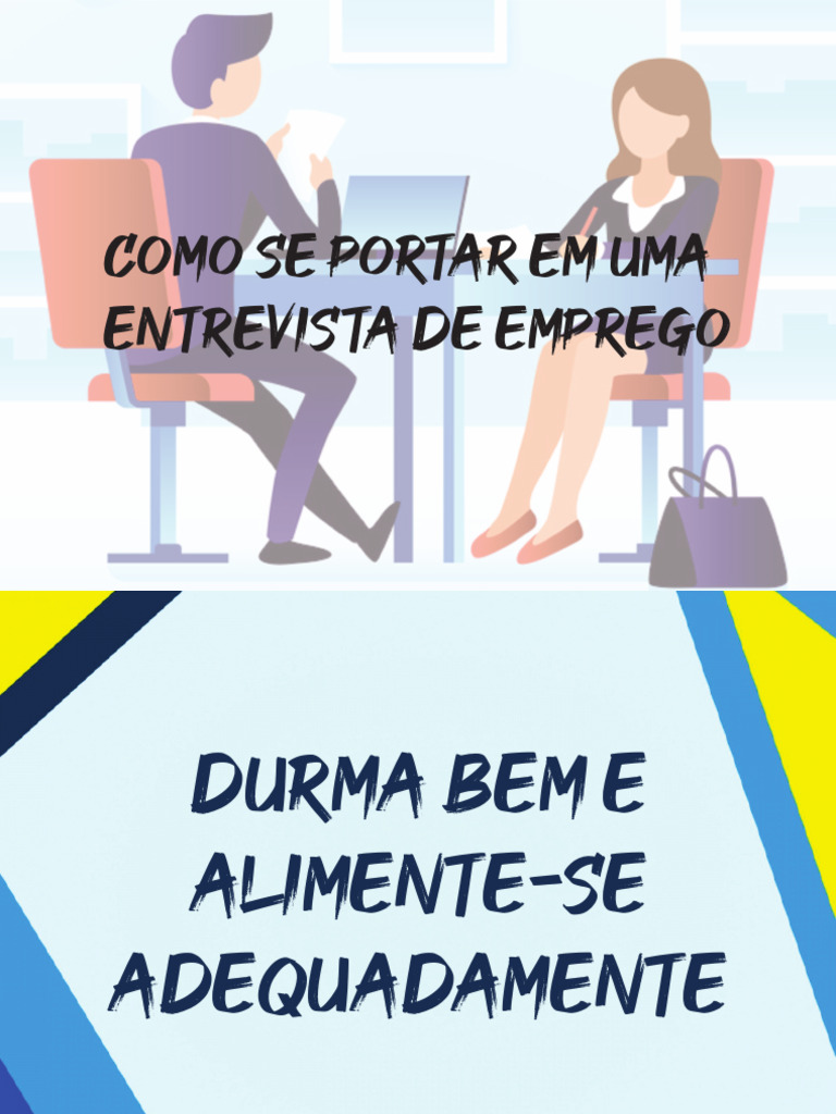 Dicas para Entrevista de Emprego | PDF | Carreira e Crescimento | Autoajuda