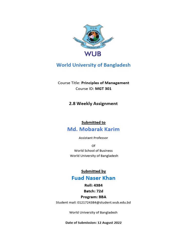 2.8 Weekly Assignment | PDF