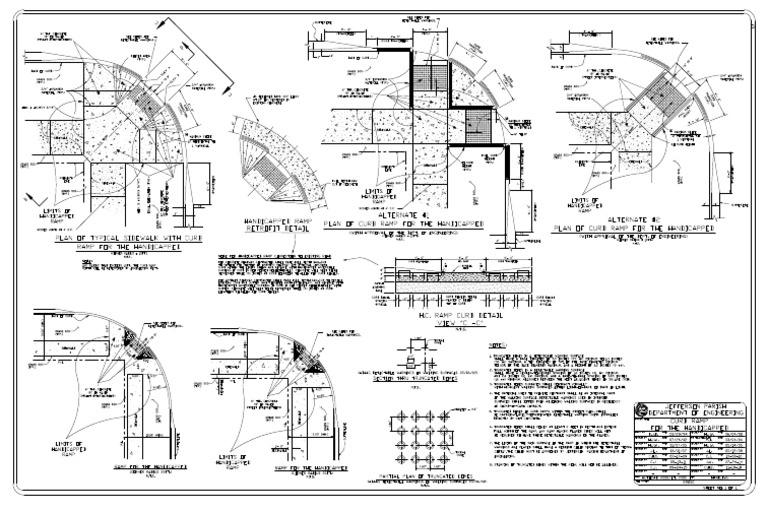 Curb Ramp For The Handicapped PDF | PDF