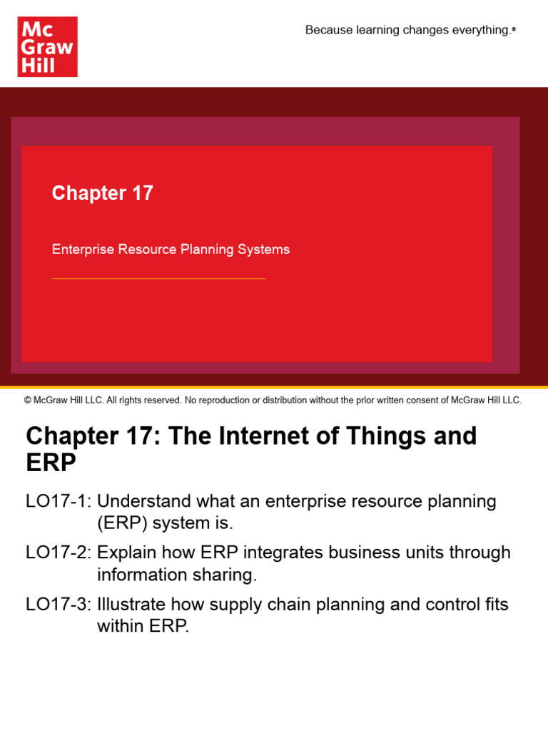 Jacobs OSCM 17e Chap017 | PDF | Enterprise Resource Planning | Supply Chain
