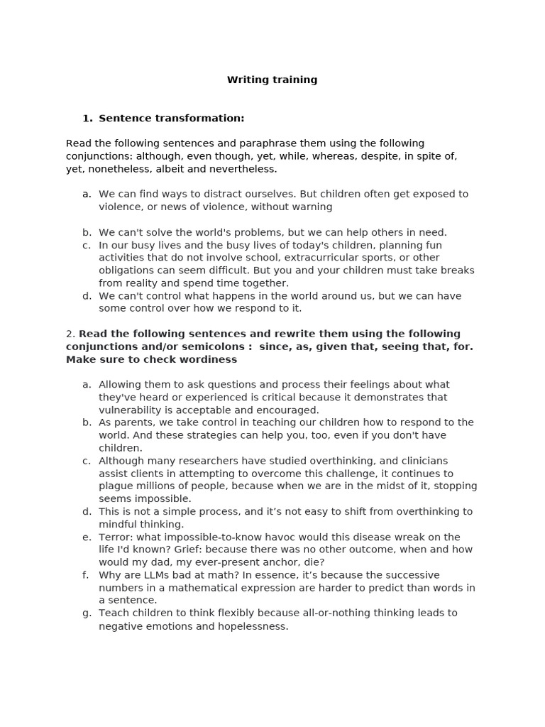Writing Training | PDF | Cognition | Behavioural Sciences