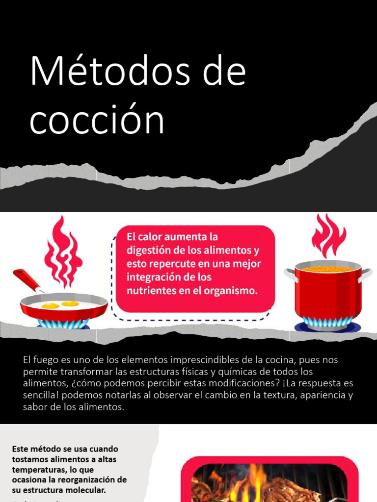 Métodos de Cocción | PDF | Cocinando | Hirviendo