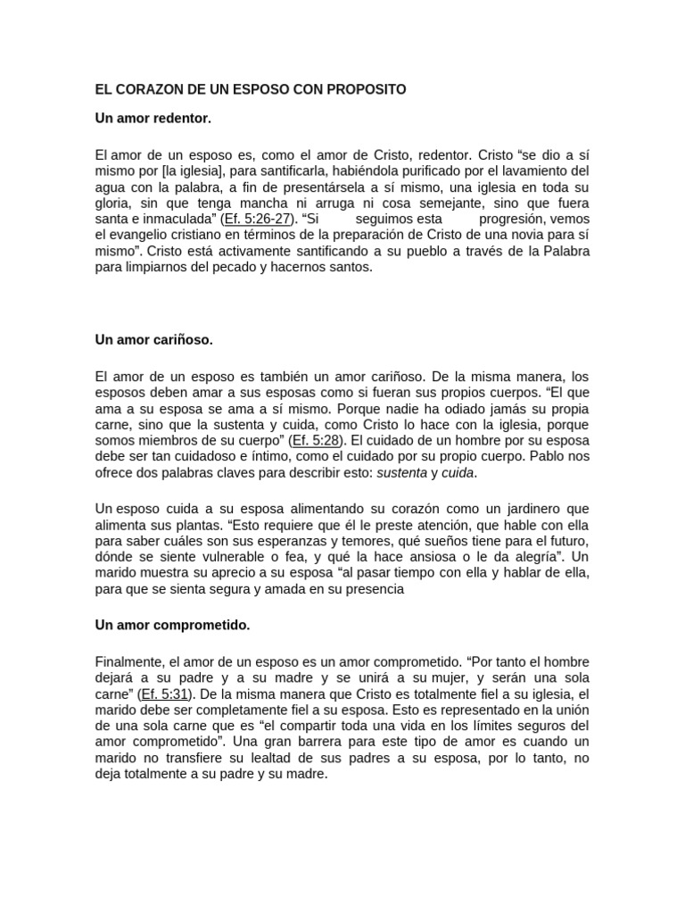 Amor y Liderazgo del Esposo Cristiano | PDF | Cristo (título) | Amor