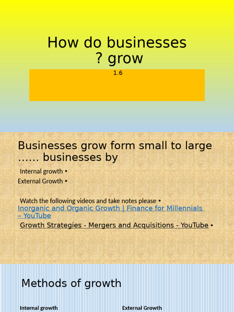 Business Growth Strategies Explained | PDF