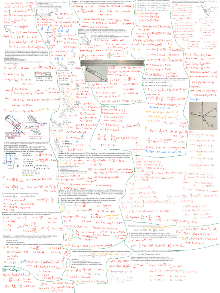 Feuille de Note Intra 1 PHY335 | PDF