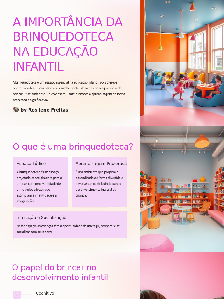 A Importancia Da Brinquedoteca Na Educacao Infantil | PDF | Aprendizado ...