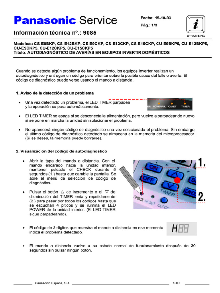 Equipo Panasonic | PDF