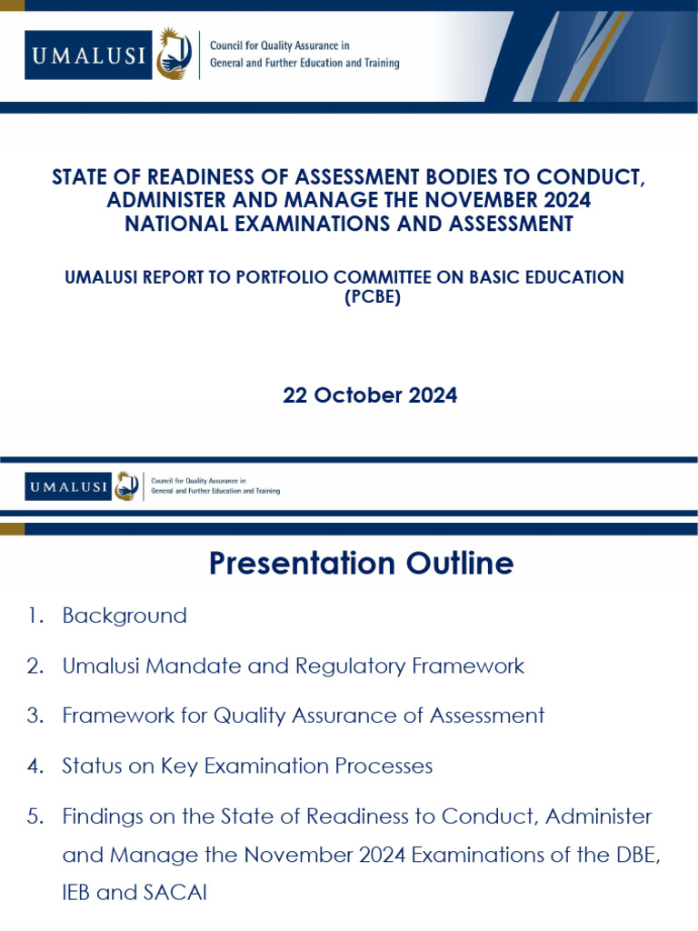 Presentation Umalusi Updated Pdf Audit Evaluation