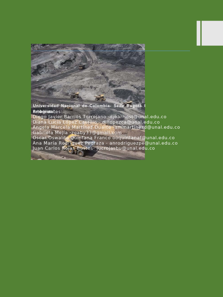 Estudio de Impacto Ambiental Proyecto para La Explotación de Carbón en ...