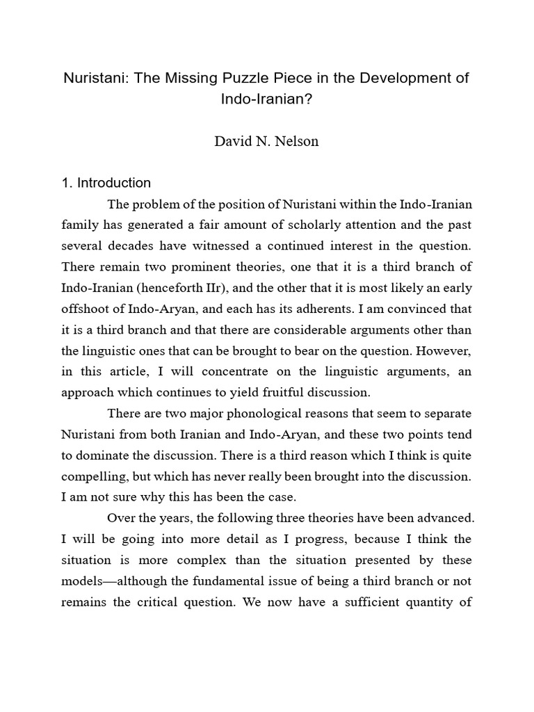 The Missing Puzzle Piece in The Development of | PDF | Linguistics ...