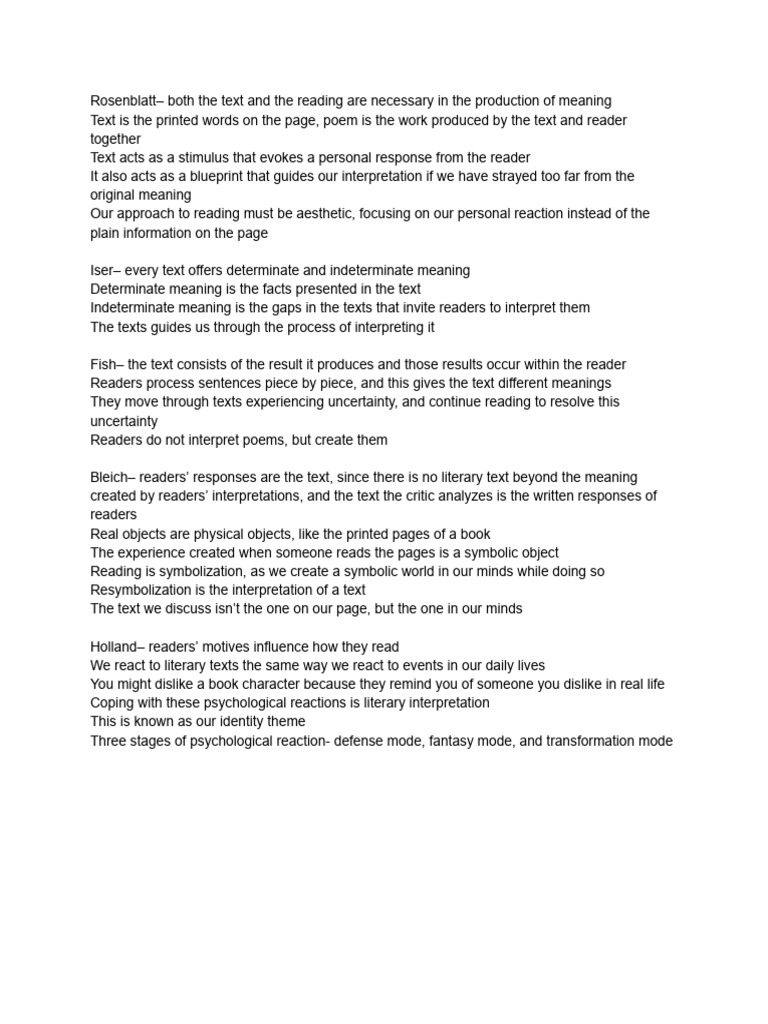 Reader Response Criticism PDF Science & Mathematics