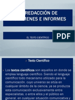 La redacción de dictámenes e informes