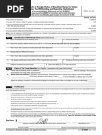 NR301 Tax Treaty Benefits Declaration | PDF
