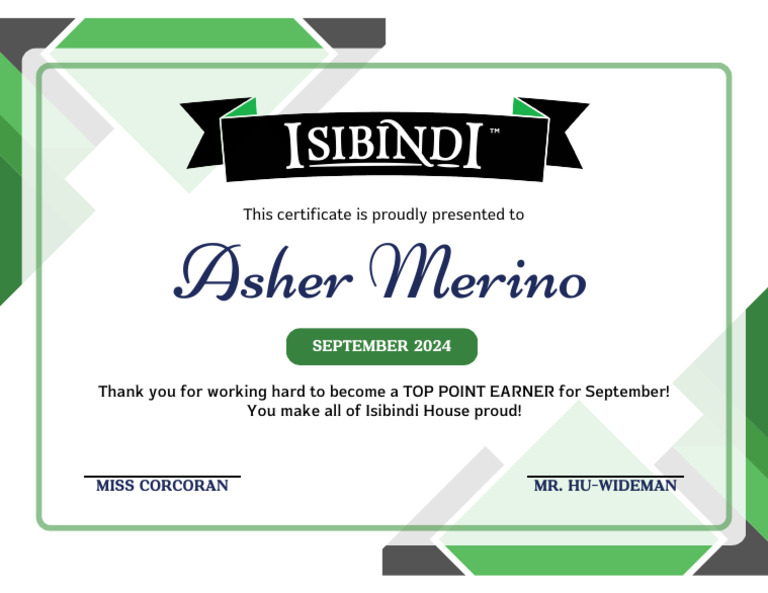 Isibindi House Top Earner Award | PDF