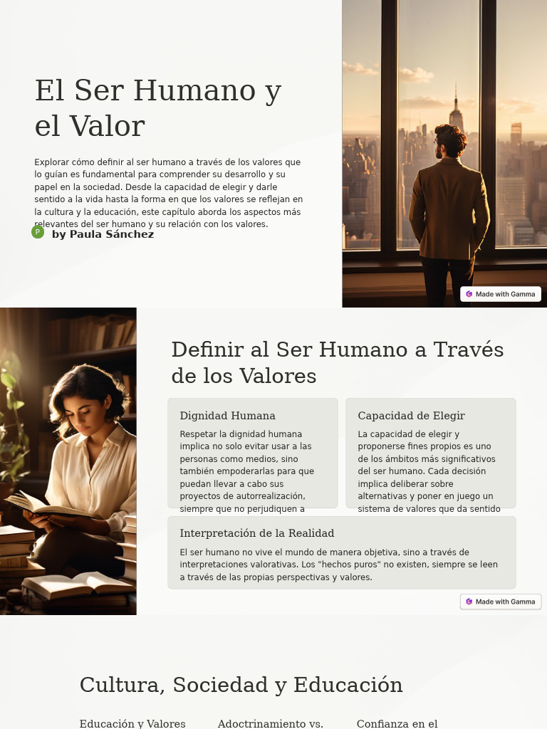 Valores que Definen al Ser Humano | PDF | Sociedad | Autonomía