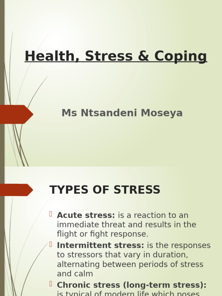 Understanding Stress Types & Causes | PDF | Stress (Biology) | Emotions