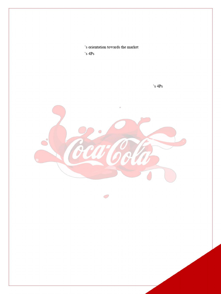 Coca-Cola's Marketing Strategy Analysis | PDF | Coca Cola | Brand