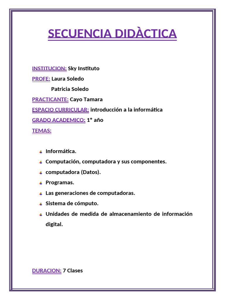 1 Año Introducciòn A La Informàtica | PDF | Informática | Hardware de ...