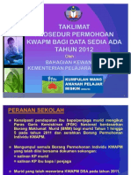 Taklimat Prosedur An KWAPM DSA 2012