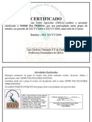 Modelo Conteúdo Certificado, PDF, Jogos tradicionais