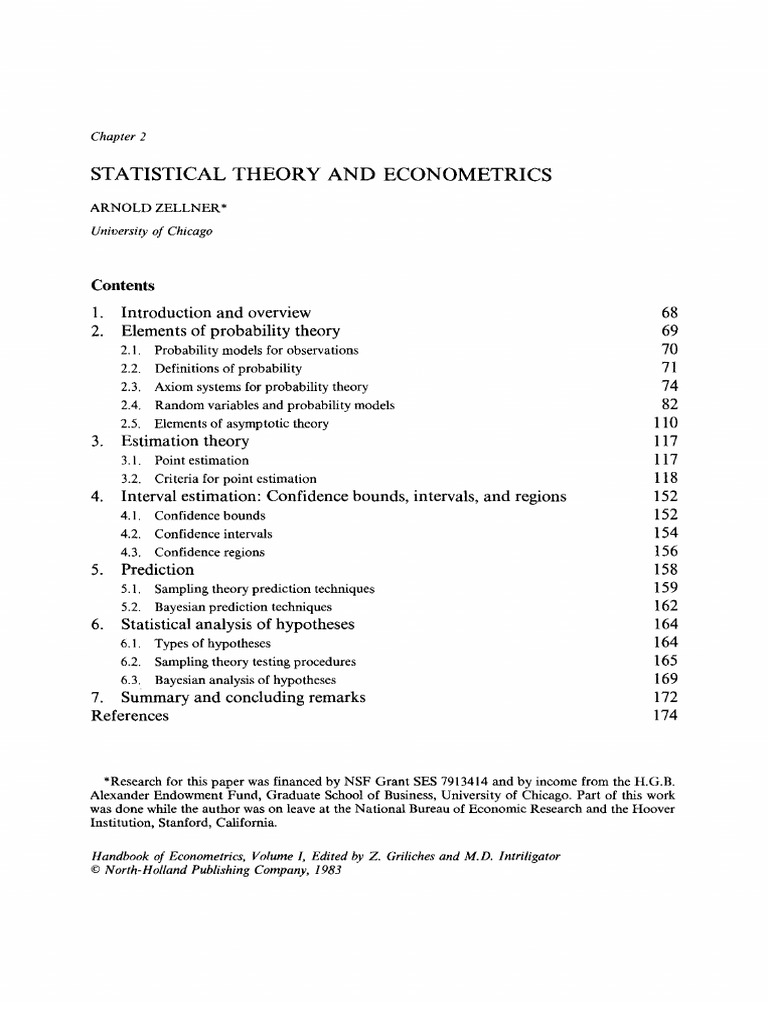 Zellner | PDF | Statistics | Econometrics