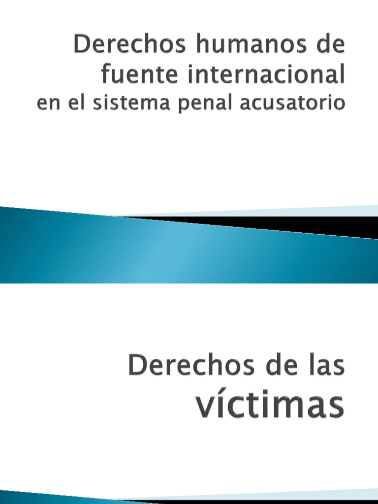 Derechos de Las Personas en El Sistema Penal | PDF | Violación