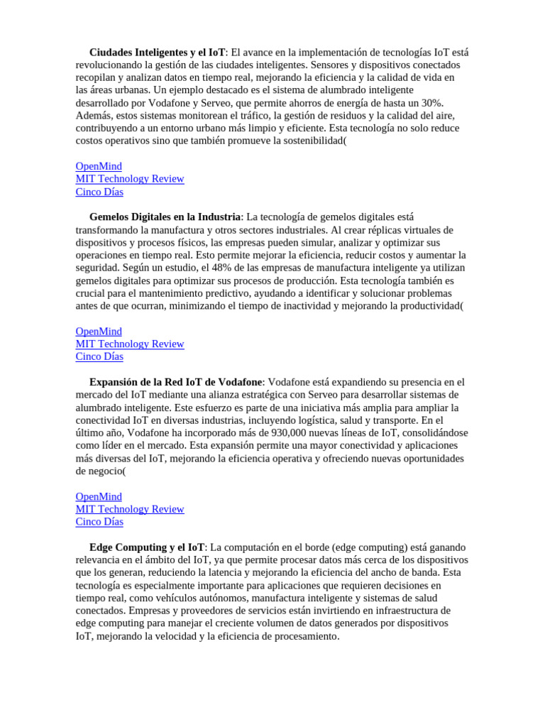 Avances en IoT y Ciudades Inteligentes | PDF | Internet de las Cosas ...
